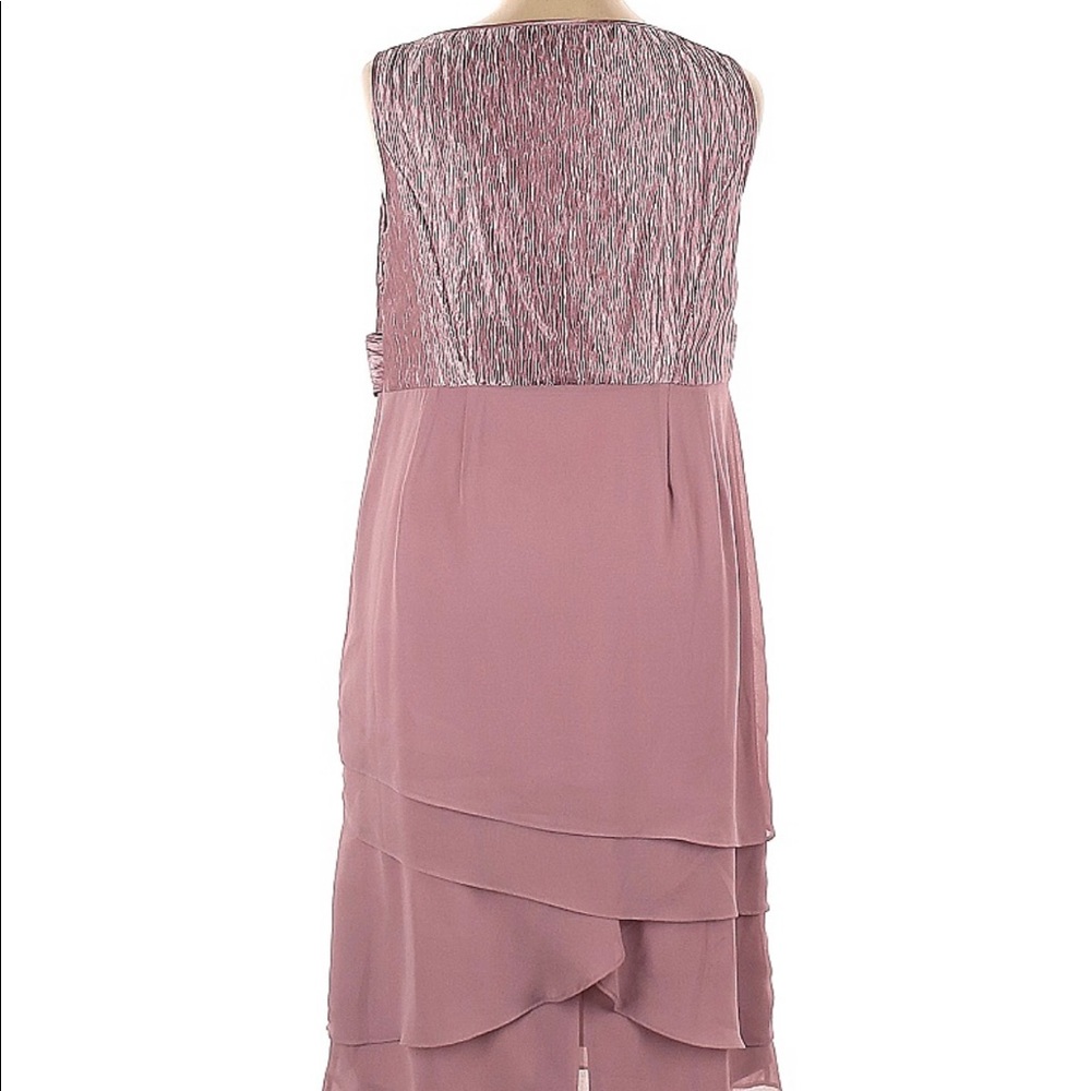 Le Bos Women’s Party Dress Pink Size 14W Sleeveless Gown - Picture 2 of 6